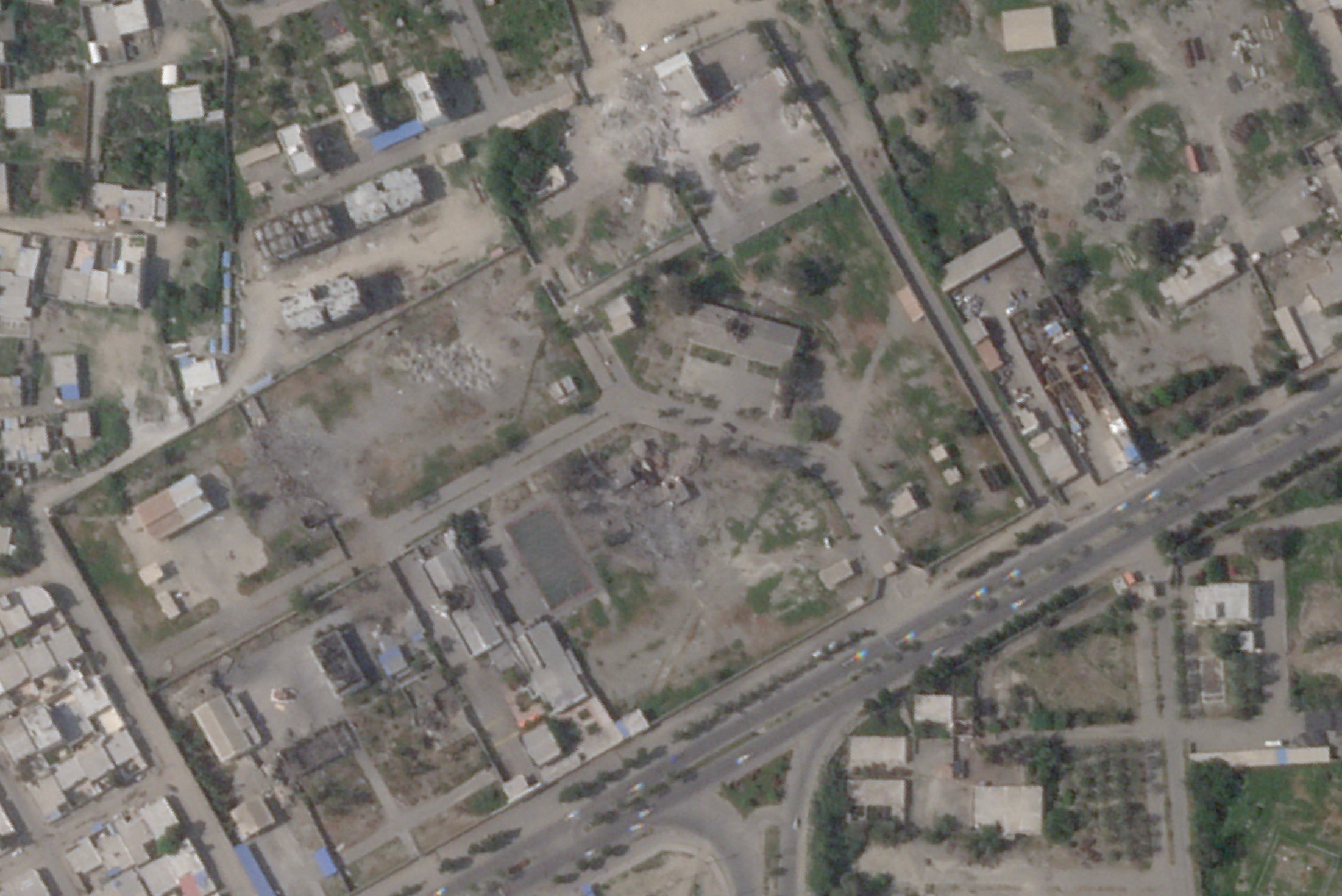 A satellite image shows the Shajareh Tayyebeh girls' school in Minab, Iran, on March 2026 (Planet Labs PBC via Reuters)