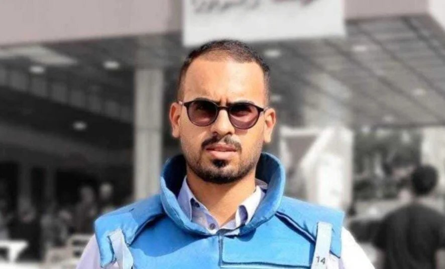 A recent photo of Ahmad Abu Aziz who was killed at Nasser Hospital on Monday (MEE)