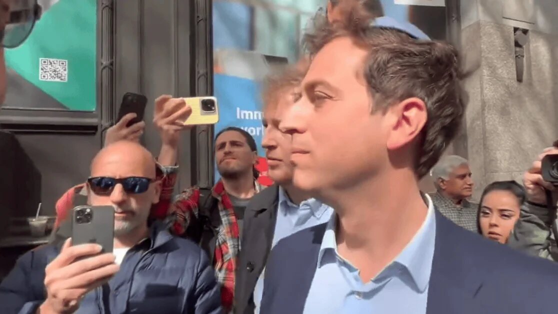 Gideon Falter, the CEO of Campaign Against Antisemitism, in 2024. (Screengrab/X)